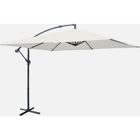 Parasol cuadrado excéntrico, 3x3m (1/5)