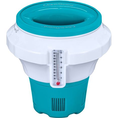 Bestway Dispenser Cloro per Pastiglie Piccole e Grandi fino a 7,6 cm con Termometro Incorporato Art. 58701 - Bestway Dispenser Cloro per Pastiglie Piccole e Grandi fino a 7,6 cm con Termometro Incorp