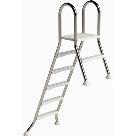 Eichenwald Poolleiter Modell 57 Hochbeckenleiter freistehend Beckenhöhe 1,50m/1,50m 5/5-Stufen