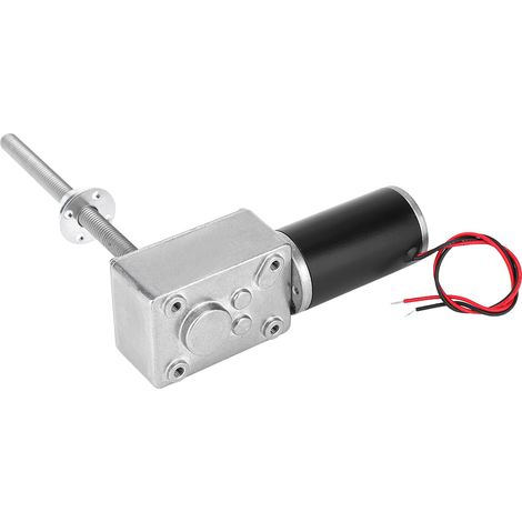 Motorgetriebenes Schneckengetriebe mit hohem Drehmoment, 8-mm-Schraubenwelle mit Flansch für elektrische Fensterheber, Untersetzungsverhältnis 200 (1/5)