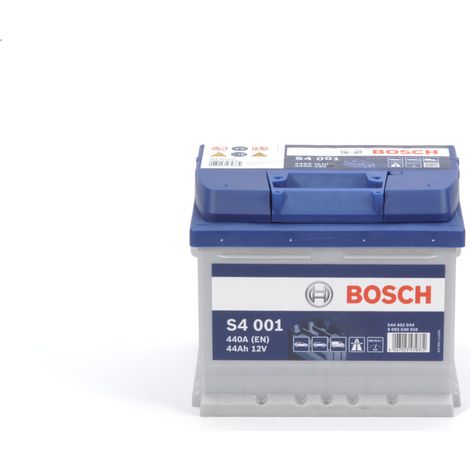 Bosch – Batterie voiture 12V 44Ah 440A – Technologie plomb-calcium – Performance fiable pour véhicules légers – Dimensions 207x175x175mm
