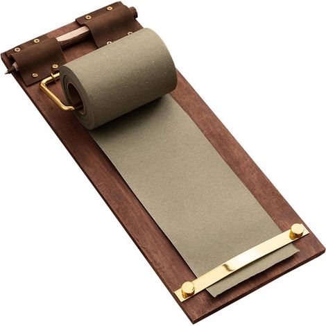 Appunti vintage con taglierina per rotoli di carta kraft ricaricabile, inclusa penna in legno e rotolo di carta per uffici vintage, (1/5)