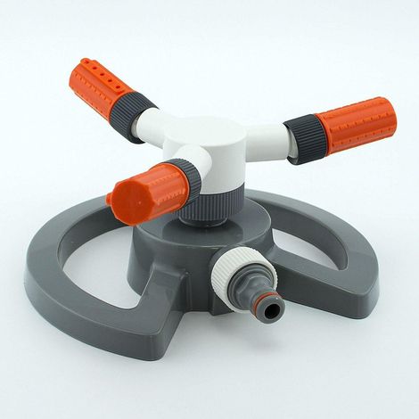 Arroseur rotatif 3 bras WHITE LINE 360° sur base (1/3)