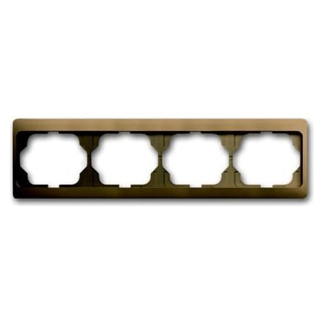 Cadre 4 Poussoirs Bronze Horizontal Alpha 2CKA001754A4387 ABB 587026