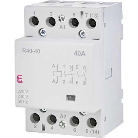 Contactor modular 40A 4 contactos de cierre (3 módulos 4 polos) R 40-40 230V