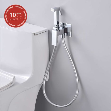 Ensemble douchette hygiénique WC SKY BATH chromé Inox S304 série SERENITY