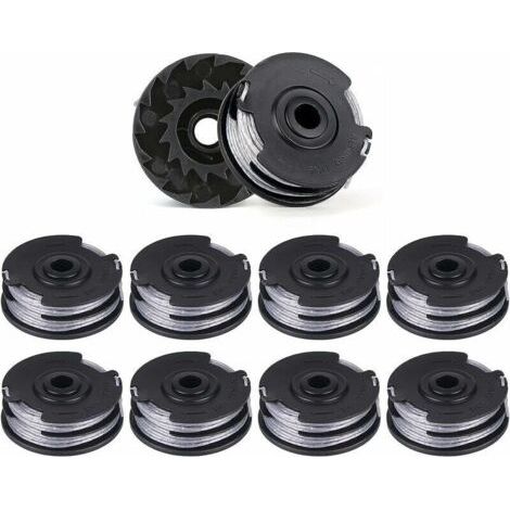 FENOPLASTICALot de 10 Bobines de Fil de Rechange pour Débroussailleuses Double Ligne, Longueur de 6 m x 1,6 mm, Convient pour les Modèles Bosch ART 30-36 LI, ART 30, ART 27 et ART 24. (1/4)