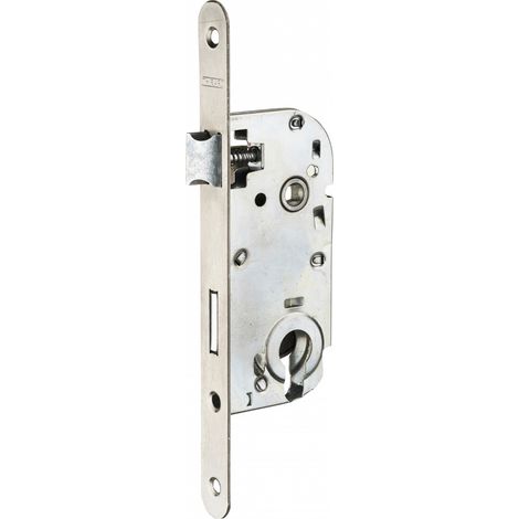Thirard – Boitier de serrure encastrable à cylindre 40mm – Inox – Mécanisme 1 tour – Pêne en alliage – Gâche plate en inox (1/2)