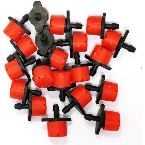 Lot de 20 goutteurs couleur rouge (1/2)