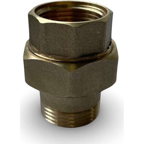 Messing Verschraubung 1'' Rohrverschraubung DN25 1 Zoll IG/AG (1/2)