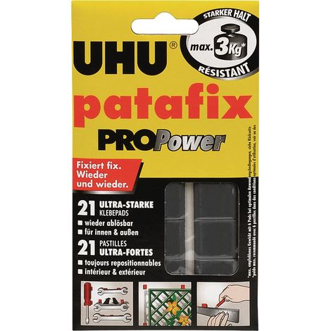 UHU Klebepads patafix PROPower, wieder ablösbar, schwarz