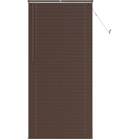 Maison Exclusive - Tenda Veneziana Marrone Scuro con Motivo 213 x 100 cm 25 mm PVC