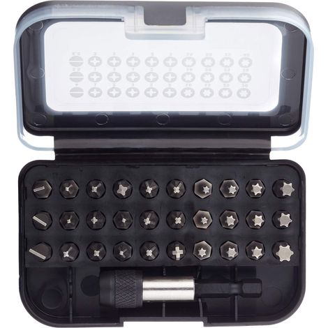 BAP 32 Piece Drill Bit Set Quick Release Magnetic Holder Screwdriver Bits + Case