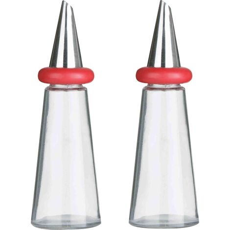 Premier Housewares Red Plastic Oil and Vinegar Set (1/2)
