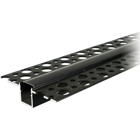 Profilo LED Orno nero 2 metri alluminio 20 pezzi