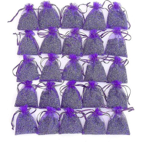 Lot de 25 sachets de lavande, fleurs séchées naturelles Lavendersys1 (1/2)