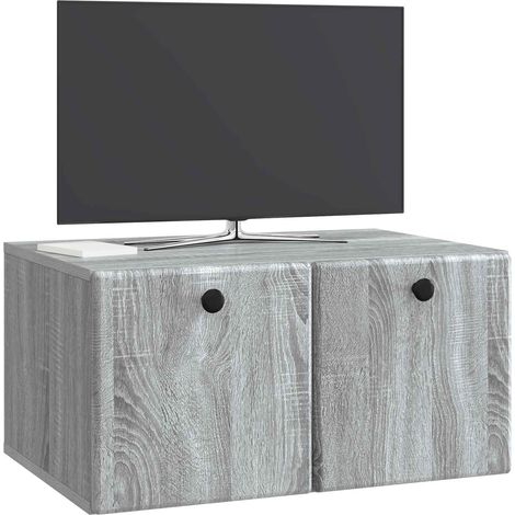 Maison Exclusive - Mobile Porta TV da Muro 59,5 x 41 x 30 cm Sonoma grigio (1/5)
