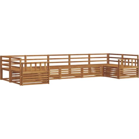 Outdoor Sofa Set 7 pcs Natural vidaXL (1/5)