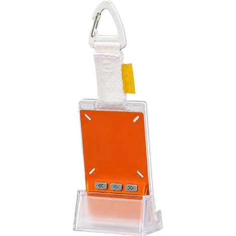 Carte magique Monicarquebadge électronique NFC Bluetooth Smartbadge numérique personnalisable avec écran GIFstyle anime tendance orange (1/5)