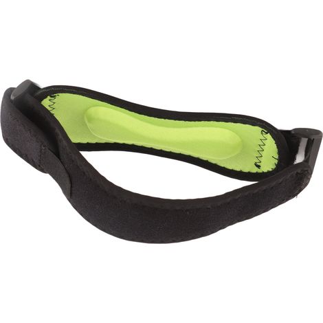 Sangle rotulienne pour genou, coussinet en silicone épais, soulagement douleur, maintien sportif, genouillère polyvalente, taille unique, antidérapante, confortable. (1/5)