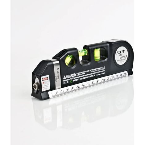 Multifunktionales Laser-Nivelliergerät mit metrischen Markierungen, horizontaler und vertikaler Ausrichtung, 1 Stück