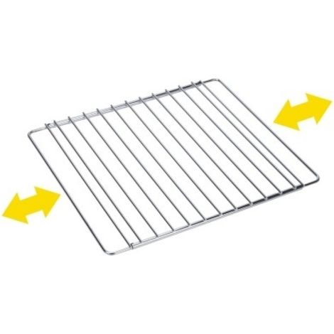 SAUVIC rejilla horno extensible 38,5-55cm , Rejilla para horno 02545Extensible de 38.5 a 55cmAcero cromadoAdaptable a cualquier horno doméstico (1/2)