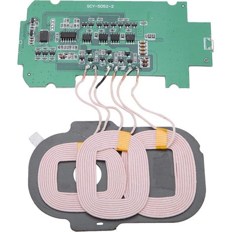 Qi Universal-Lademodul für kabelloses Laden – 5 V 2 A – Drei Spulen – Mehrstufiger Schutz – Leiterplatte