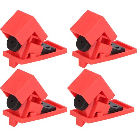 Dispositif de verrouillage de disjoncteur en 4 pièces, dispositif de verrouillage de disjoncteur unipolaire à clip 120/277 V (1/5)