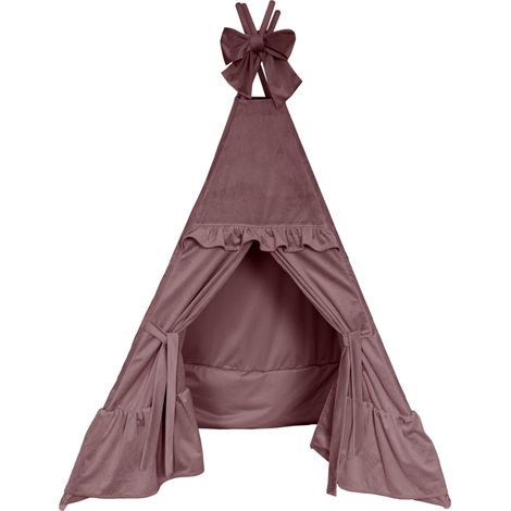 Samt-Tipi-Zelt für Kinder VE2258 Puderrosa (1/5)