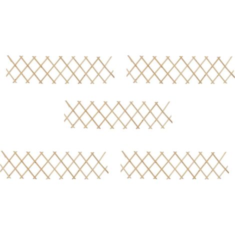 Recinzione a Traliccio 5 pz in Legno di Abete 180x30 cm vidaXL (1/5)