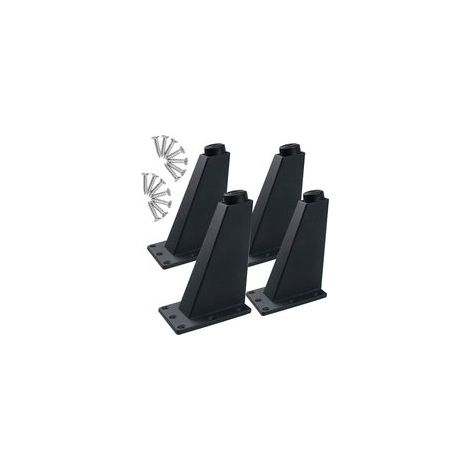Verstellbare 9 cm hohe Möbelfüße aus verchromtem Metall, modernes schräges Design für Sofa und Schrank, DIY-Ersatzteile (1/4)