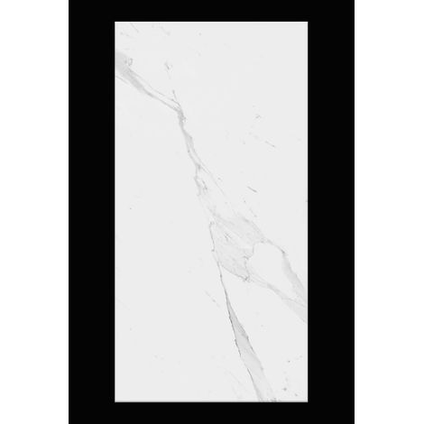 Fliese CARRARA BIANCO 60 x 120 cm, weiß pol. (1,44 m² / 2 Stk)