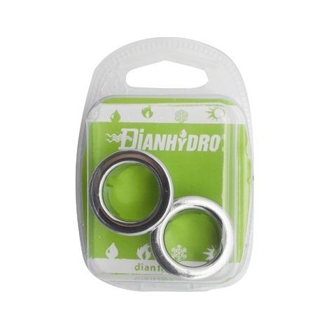 2 PZ GHIERE DI RICAMBIO PER TROPPO PIENO IN ABS CROMO BLISTER- Diam. 24- FAIDF- pezzi 1