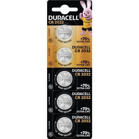 Duracell Batteria a bottone CR 2032 3 V 5 pz. 220 mAh Litio Elektro 2032