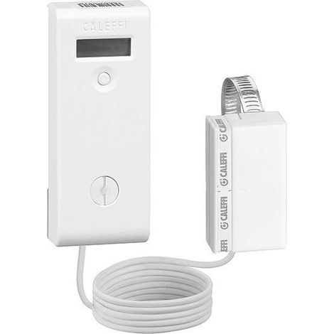 Distributeur avec sonde prolongée pour systèmes de radiateurs avec distribution par colonne montante.Caleffi MONITOR 2.0E 720025 Blanc (1/2)