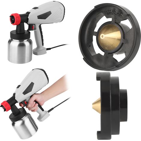 Buse de pistolet à peinture en laiton haute qualité, kit de rechange 0.5mm/1.0mm/1.3mm/1.8mm/2.5mm (1/5)