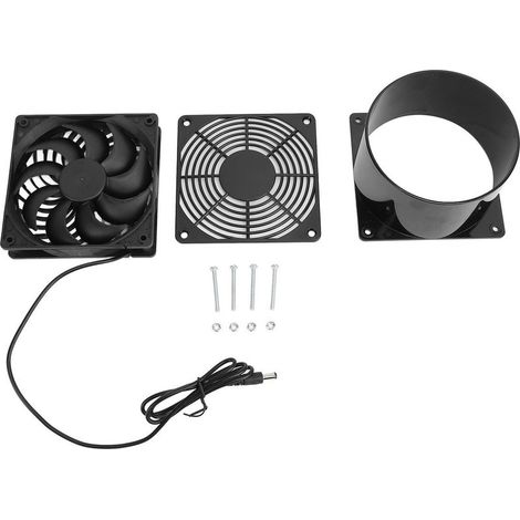 Kit de ventilateur d'échappement solaire 2600 tr/min 430CFM, Ventilation de refroidissement efficace pour maison, camping-car, serre, chambre d'animaux domestiques. (1/5)