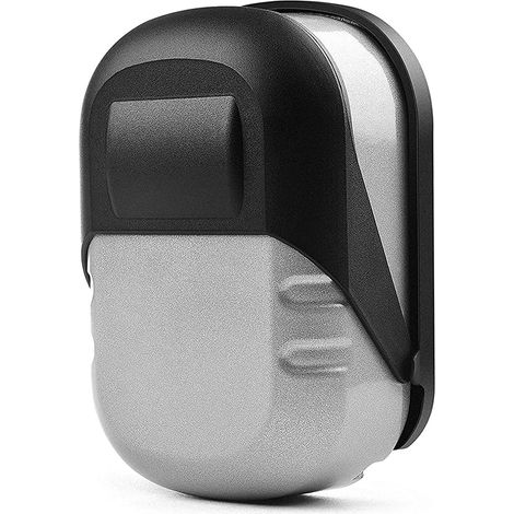 Caja de seguridad con combinación de 4 dígitos para llaves de pared, caja de almacenamiento segura de aleación de zinc con tapa deslizante para llaves de repuesto de la escuela, el garaje y el hogar,  (1/5)