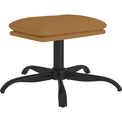 Fußhocker Braun 60x60x36 cm Samt vidaXL