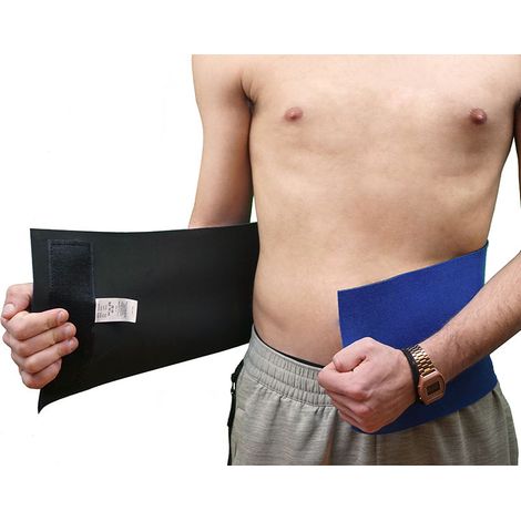 Fascia lombare in Neoprene di colore Blu modellante e dimagrante - Cintura con chiusura in velcro - Protezione Lombare (1/5)