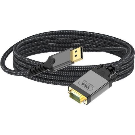 1080p DisplayPort-zu-VGA-Adapterkabel, 2 m lang für nahtlose Notebook-Videoübertragung