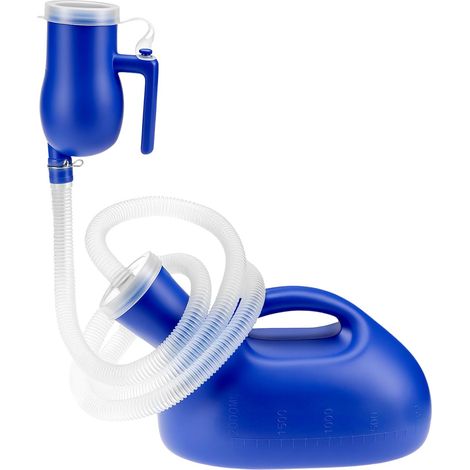 Bouteilles d'urinoir pour Hommes, urinoir Homme Portables, avec Tube de 1.6 M, 2000 ML, pour Voyage, hôpital (1/5)