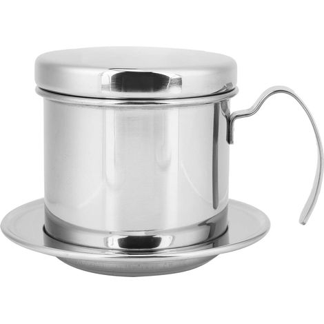 Cafetera de goteo de acero inoxidable 304, compacta y reutilizable para preparar café en casa, portátil y de viaje. (1/4)