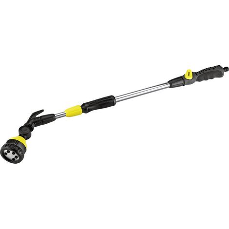 Kärcher – Lance d'arrosage télescopique 70-105 cm – 6 jets orientables – Réglage débit ON/OFF – Soft grip ergonomique