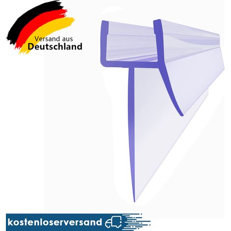SONNI Duschdichtung für 8mm Glasdicke mit zwei Lippen zur unteren Duschprofil Wasserabweiser Ersatzdichtung Duschtürdichtung 80cm,PVC,Schimmelbeständigkeit (1/5)