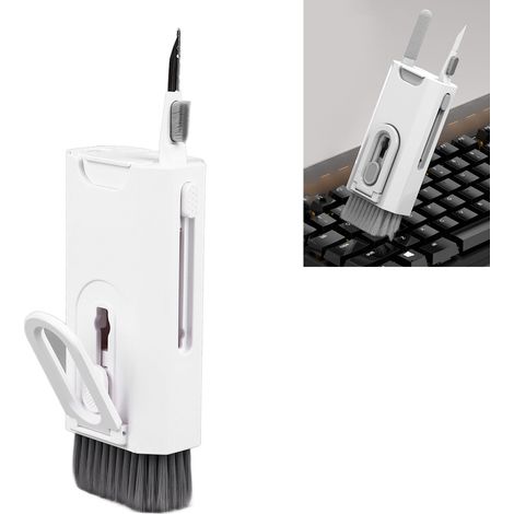 Kit di pulizia elettronica 8 in 1 con diversi accessori per monitor di PC, tastiere e cuffie. (1/4)