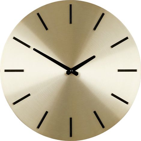 Mica Wanduhr Brixen gold Aluminium Ø 35,5 cm Wanduhr (1/2)