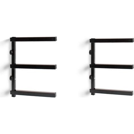 2X Étagère Cantilever à 3 Niveaux – 310 x 30 x 455 mm – Capacité de Charge Max. 150 kg, 50 kg/Niveau – en Acier – pour Stockage Rangement de Bois (1/5)