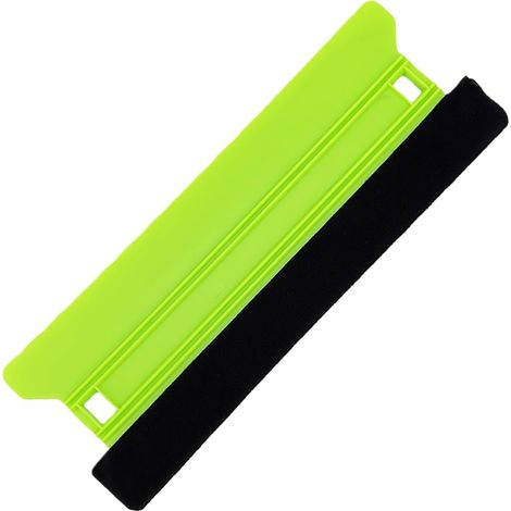 1 grande raclette en plastique applicateur en vinyle à bords en feutre pour papier peint plus lisse outil de teinte de fenêtre (1/5)