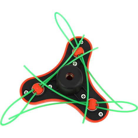 Tête de coupe-bordures de rechange en nylon avec 3 fils - Outils de jardin - Pièces détachées pour tondeuses à gazon (1/5)
